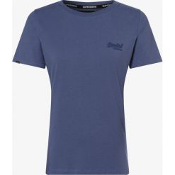 Superdry - T-shirt damski, niebieski. Niebieskie t-shirty damskie Superdry, xs, z nadrukiem, z bawełny, bez kołnierzyka. Za 89,95 zł.