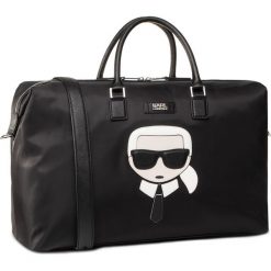 Torba KARL LAGERFELD - 201W3091 Black. Czarne torby męskie skórzane KARL LAGERFELD, bez wzorów, ze skóry. W wyprzedaży za 1079,00 zł.