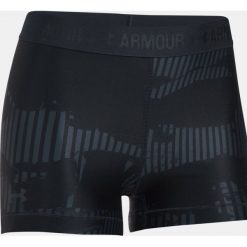 Spodenki sportowe męskie: Under Armour Spodenki damskie HeatGear Armour Printed Shorty czarne r. L (1302777-008)