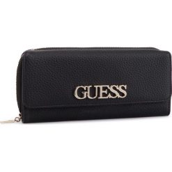Duży Portfel Damski GUESS - SWVG73 01620 BLA. Czarne portfele damskie marki Guess, z aplikacjami, ze skóry ekologicznej. Za 279,00 zł.