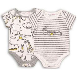 Minoti Zestaw Body Dziecięcych 2 Szt. 62 Czarno-Biały. Czarne body niemowlęce MINOTI, bez wzorów, z krótkim rękawem. Za 53,00 zł.