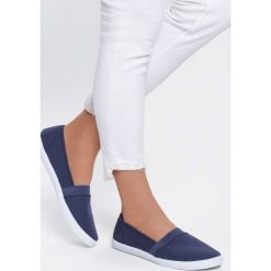 Granatowe Tenisówki Intellectual. Niebieskie trampki i tenisówki damskie vices, bez wzorów, z tkaniny, bez zapięcia. Za 39,99 zł.