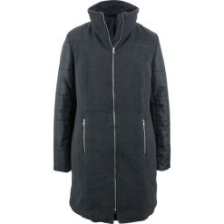 Płaszcz z różnych materiałów bonprix antracytowy melanż + czarny. Szare kurtki damskie bonprix, bez wzorów, z materiału. Za 159,99 zł.