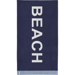 Kąpielówki męskie: Ręcznik plażowy „Beach” w kolorze granatowym