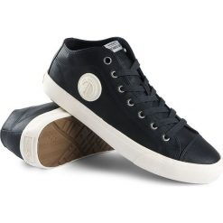 Trampki Pepe Jeans. Czarne trampki męskie Pepe Jeans, bez wzorów, z jeansu, bez zapięcia. Za 199,00 zł.