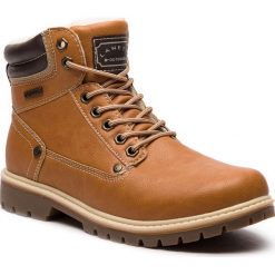Trapery LANETTI - MP07-15658-02 Camel. Brązowe botki męskie Lanetti, ze skóry ekologicznej. Za 139,99 zł.