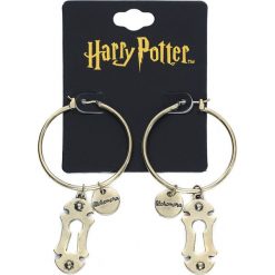 Harry Potter Alohomora Kolczyki złoty. Żółte kolczyki damskie Harry Potter, złote. Za 62,90 zł.