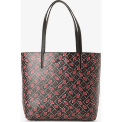 Liu Jo Collection - Damska torba shopper, czarny. Czarne torby damskie na zakupy Liu Jo Collection, z nadrukiem, z nadrukiem, bez dodatków. Za 469,95 zł.