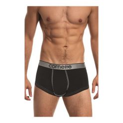 Bokserki Real Men 101/01 Czarne. Czarne bokserki męskie Cornette, bez wzorów. Za 56,90 zł.