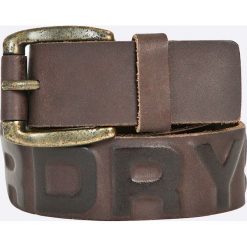 Superdry - Pasek skórzany. Szare paski męskie Superdry, w paski, z materiału. W wyprzedaży za 99,90 zł.
