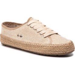 Espadryle EMU AUSTRALIA - Agonis Weave W11967 Natural. Brązowe espadryle damskie EMU Australia, bez wzorów, z tworzywa sztucznego, bez obcasa, na płaskiej podeszwie. W wyprzedaży za 209,00 zł.