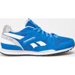 Reebok Classic - Buty dziecięce GL3000. Niebieskie trampki chłopięce Reebok Classic, bez wzorów, ze skóry, sportowe, bez zapięcia. Za 229,90 zł.