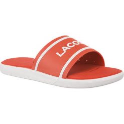 Pomarańczowe Klapki Lacoste L 30 SLIDE 118. Pomarańczowe klapki damskie Molly.pl, bez wzorów, z gumy, bez obcasa. Za 179,00 zł.