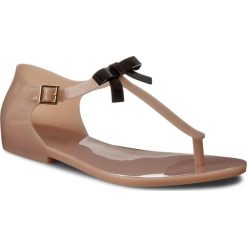 Sandały MELISSA - Honey Ad 31885 Light Pink 01822. Brązowe klapki damskie Melissa, bez wzorów, z tworzywa sztucznego, bez obcasa, na obcasie. W wyprzedaży za 179,00 zł.