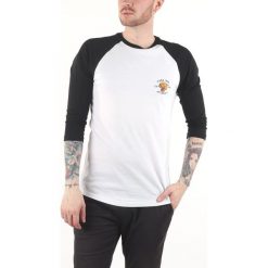 Vans Growler Raglan Koszulka Czarny Biały. Czarne podkoszulki męskie Vans, l, z nadrukiem, z bawełny, z długim rękawem. Za 163,95 zł.