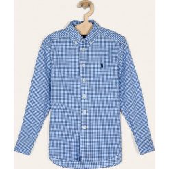 Polo Ralph Lauren - Koszula dziecięca 134-176 cm. Niebieskie koszule chłopięce Polo Ralph Lauren, bez wzorów, z bawełny, casualowe, polo, z długim rękawem, długie. W wyprzedaży za 239,90 zł.