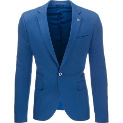 Marynarki męskie: Marynarka męska casual niebieska (mx0310)
