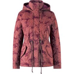 Parka zimowa z nadrukiem bonprix czerwony z nadrukiem. Czerwone parki damskie bonprix, na zimę, z nadrukiem. Za 124,99 zł.