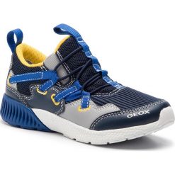 Sneakersy GEOX - J Sveth B. A J926PA 014BU C4226 S Navy/Royal. Niebieskie trampki chłopięce Geox, bez wzorów, ze skóry ekologicznej, bez zapięcia. W wyprzedaży za 149,00 zł.