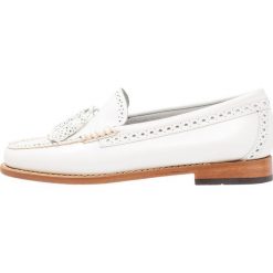 Creepersy damskie: G. H. Bass & Co. WEEJUN ESTELLE BROGUE Półbuty wsuwane white
