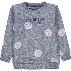 Bluza w kolorze granatowo-białym. Niebieskie bluzy niemowlęce Kanz, z nadrukiem, z bawełny. W wyprzedaży za 42,95 zł.