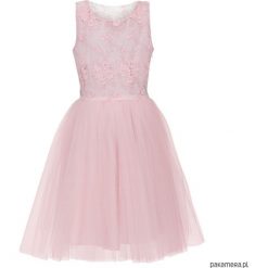 Teen Sukieneczka Tiulowa z Koronką Dia. Różowe sukienki dziewczęce marki Pakamera, w koronkowe wzory, z koronki, eleganckie. Za 599,00 zł.