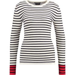 Swetry klasyczne damskie: SET Sweter white/blue