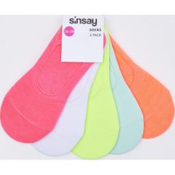 Kolorowe skarpety 5 pack - Wielobarwny. Skarpetki damskie Sinsay, bez wzorów. Za 19,99 zł.
