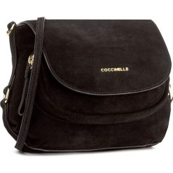 Torebka COCCINELLE - BF0 Janine Suede E1 BF0 55 01 01 Noir 001. Czarne listonoszki damskie marki Coccinelle. W wyprzedaży za 979,00 zł.