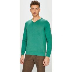 Camel Active - Sweter. Zielone swetry męskie Camel Active, m, bez wzorów, z bawełny, bez kołnierzyka, bez kaptura. W wyprzedaży za 179,90 zł.