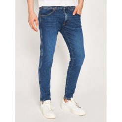 Jeansy Skinny Fit Wrangler Bryson W14XT112E. Niebieskie jeansy męskie Wrangler, m, bez wzorów, z elastanu. W wyprzedaży za 289,00 zł.
