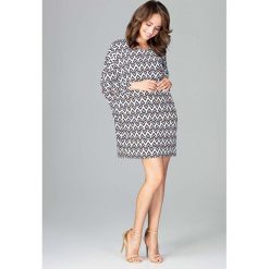 Oversizowa Sukienka Mini w Geometryczny Wzór. Sukienki małe czarne marki Molly.pl, na spotkanie biznesowe, l, w geometryczne wzory. Za 148,90 zł.