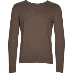 Sweter w kolorze brązowym. Pomarańczowe swetry męskie Tom Tailor, s, bez wzorów, z bawełny, z okrągłym kołnierzem, bez kaptura. W wyprzedaży za 52,95 zł.