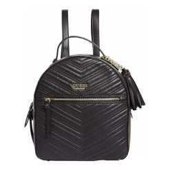Guess Damski Plecak Liz Pikowany Backpack Black. Czarne plecaki damskie marki Guess, z aplikacjami. Za 0,00 zł.