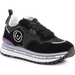Sneakersy LIU JO - Maxi Alexa BXX051 PX071 Black 22222. Czarne półbuty damskie Liu Jo, z zamszu. W wyprzedaży za 449,00 zł.