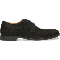 Półbuty ANDY. Czarne półbuty męskie Gino Rossi, do pracy, bez wzorów, ze skóry, eleganckie, na sznurówki. Za 299,90 zł.