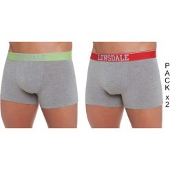 Bokserki (2 szt.) w kolorze w kolorze szarym. Szare bokserki męskie Lonsdale, Kangol, Crosshatch, bez wzorów. W wyprzedaży za 37,95 zł.