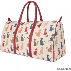 Gobelinowa torba podróżno-sportowa Ton Sac Chat. Szare torby podróżne Pakamera, bez wzorów, eleganckie. Za 199,00 zł.