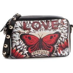 Torebka RED VALENTINO - RQ0B0A99 Nero 0NO. Czarne listonoszki damskie Red Valentino, z aplikacjami, ze skóry, zdobione, bez dodatków. W wyprzedaży za 699,00 zł.