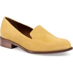 Półbuty SOLO FEMME - 96640-05-G22/000-03-00 Żółty. Żółte półbuty damskie Solo Femme, na co dzień, bez wzorów, ze skóry, bez obcasa, na obcasie, bez zapięcia. Za 339,00 zł.