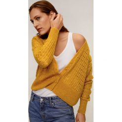 Mango - Sweter Alice. Żółte swetry damskie Mango, s, bez wzorów, z dzianiny, bez rękawów, bez kaptura. Za 139,90 zł.