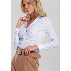 Biała Koszula I Gotta Feeling. Białe bluzki damskie Renee, xl, w kropki, eleganckie. Za 69,99 zł.