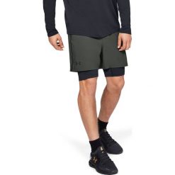Under Armour Qualifier 2-in-1 Szorty Zielony. Zielone spodenki i szorty męskie Under Armour, l, bez wzorów, z elastanu. Za 240,95 zł.