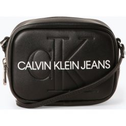 Calvin Klein Jeans - Damska torebka na ramię, czarny. Czarne torebki klasyczne damskie Calvin Klein Jeans, z nadrukiem, z jeansu, na ramię, z nadrukiem, bez dodatków. Za 269,95 zł.