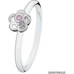 Obrączki: Srebrna obrączka z cyrkonią Spinning Jewelry