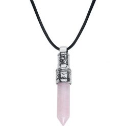 Mysterium® 7 Deadly Sins Gluttony Necklace Naszyjnik jasnoróżowy (Light Pink). Różowe naszyjniki damskie marki Mysterium®, z kwarcem. Za 121,90 zł.