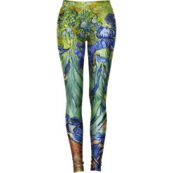 Legginsy we wzory: Legginsy w kolorze zielono-niebieskim