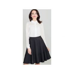Spódnica K055 Czarny. Czarne spódniczki rozkloszowane Lenitif, xl, w paski. Za 89,00 zł.