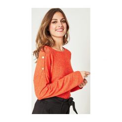 T-shirt damski. Szare bluzki damskie Promod, uniwersalny, bez wzorów, z dzianiny, eleganckie, bez kołnierzyka. Za 89,90 zł.