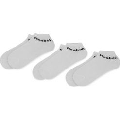 Zestaw 3 par niskich skarpet unisex Reebok - Roy U Ankle Sock 3P AB5273 White. Białe skarpetki damskie Reebok, bez wzorów, z elastanu. Za 29,95 zł.
